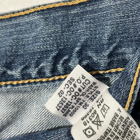 Lucky Brand Bootcut Distressed 5 Pocket Casual Blue Denim Jeans Women’s Size 30 - Picture 7 of 8